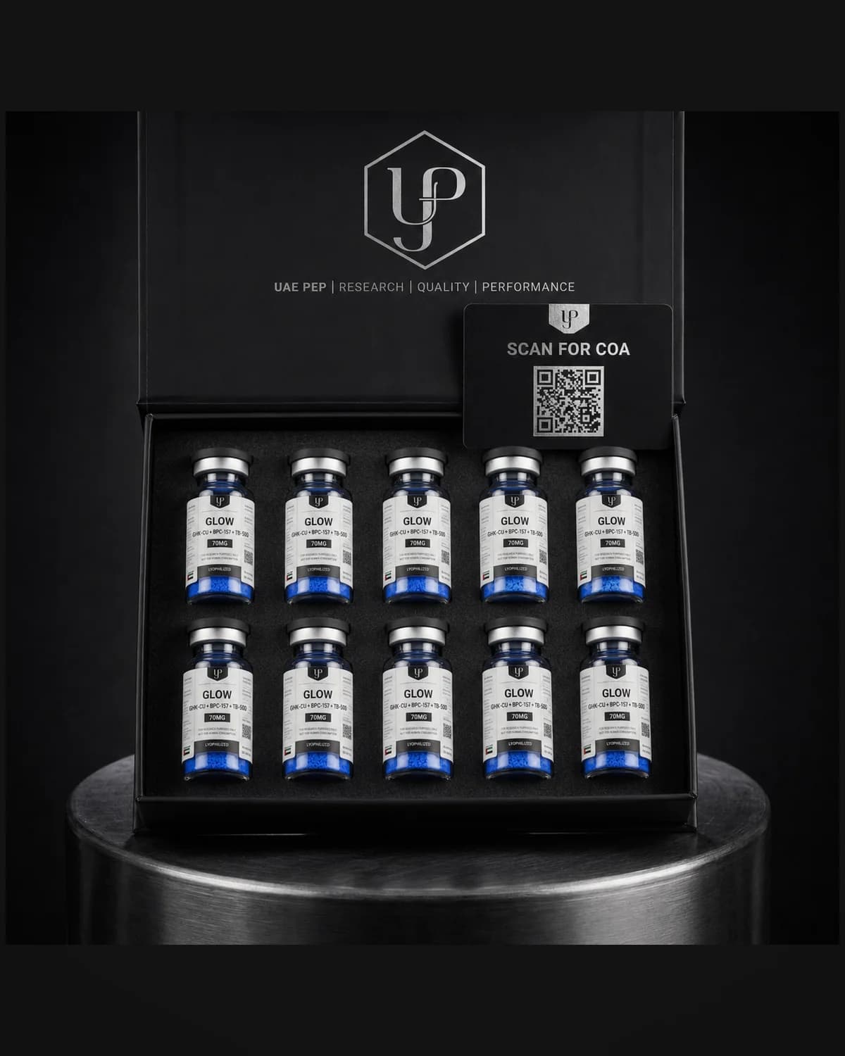 UAEPEP Full Kit — multi-vial research peptide packaging
